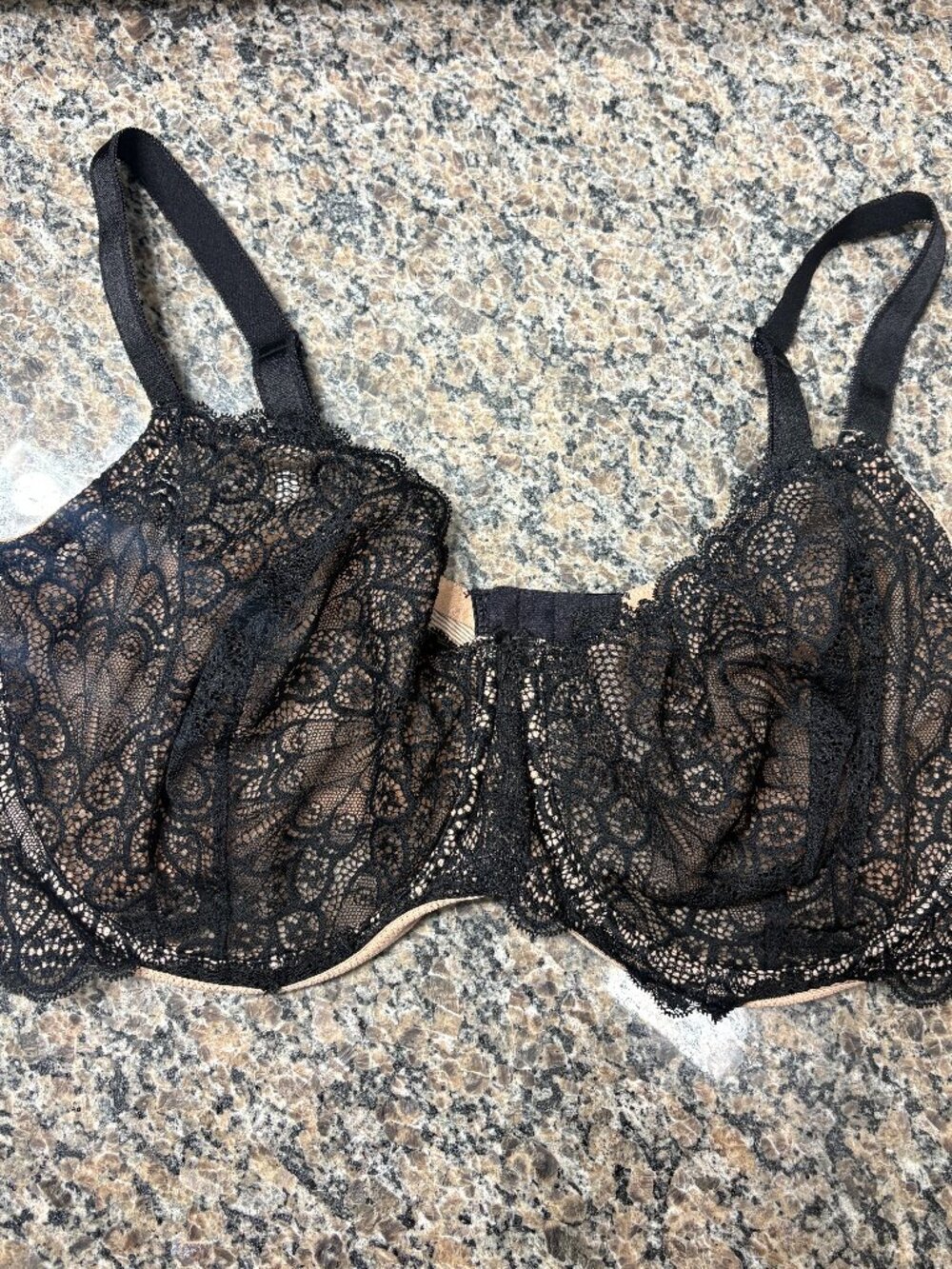 TORRID Curve Sexy Underwire Balconette Unlined Bra 13802890 Black Lace 44DDD